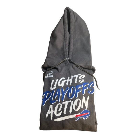 Fanatics Buffalo Bills Playoff Sweatshirt Size Small Dark Grey NFL Football - Picture 10 of 15